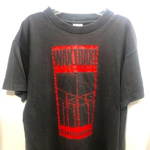WAX TRAX! T Shirt/ Vintage 1980s Wire Goth Rare!